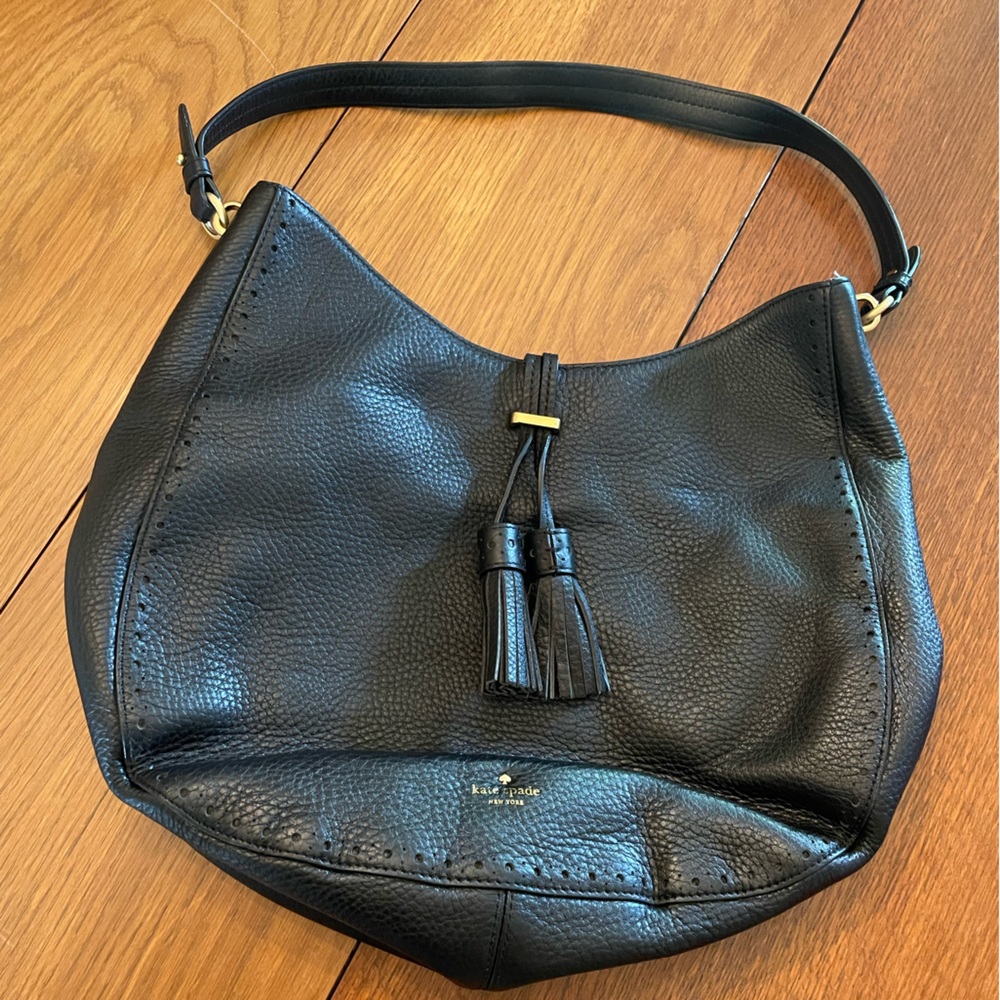 Kate Spade black leather purse